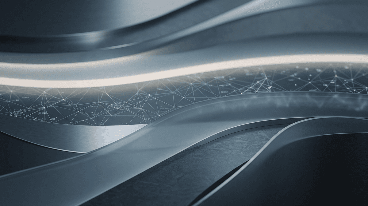 Abstract visual representing structured engagement and trust