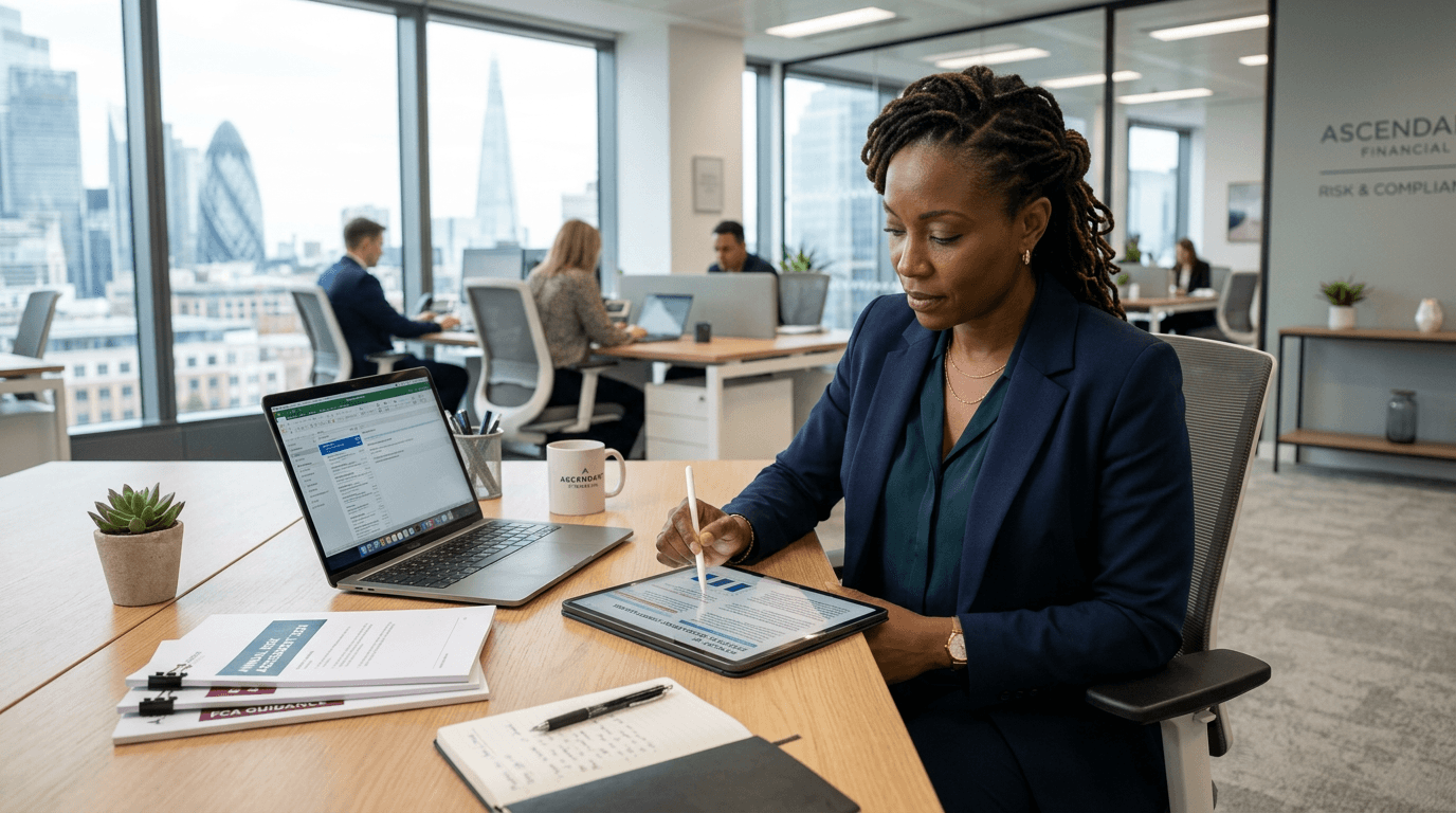 Architects reviewing enterprise system blueprints in a modern office